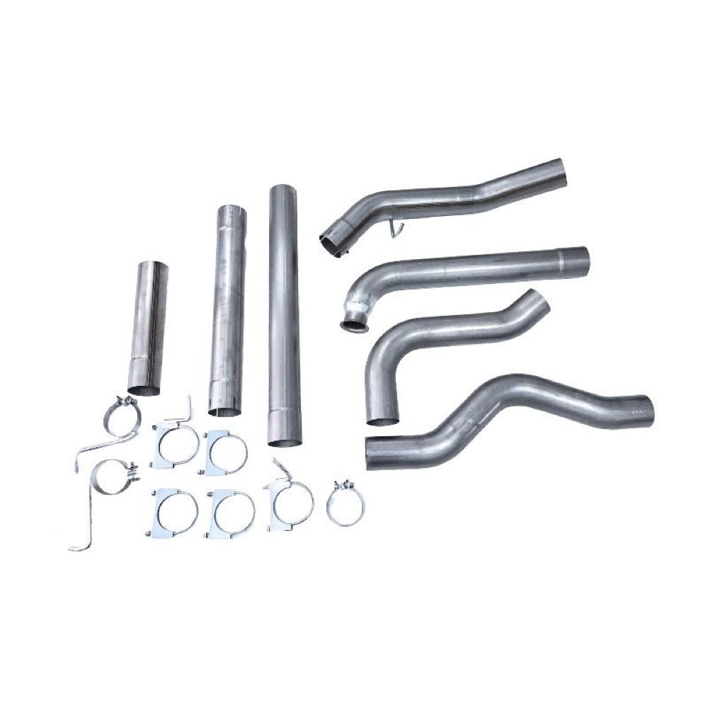 4'' Down Pipe Back Exhaust compatible with Duramax Engine 6.6L LB7 LLY LBZ Chevrolet Silverado GMC Sierra 2500HD 3500HD 2001-2007